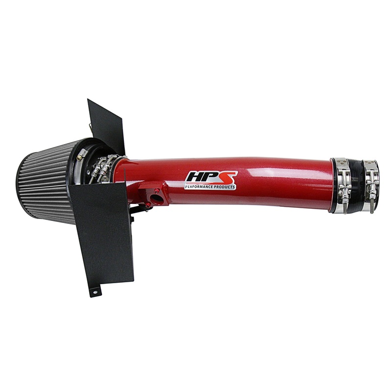 HPS Performance Shortram Air Intake Kit (Red) - Toyota FJ Cruiser 4.0L V6 (2010-2014) Includes Heat Shield