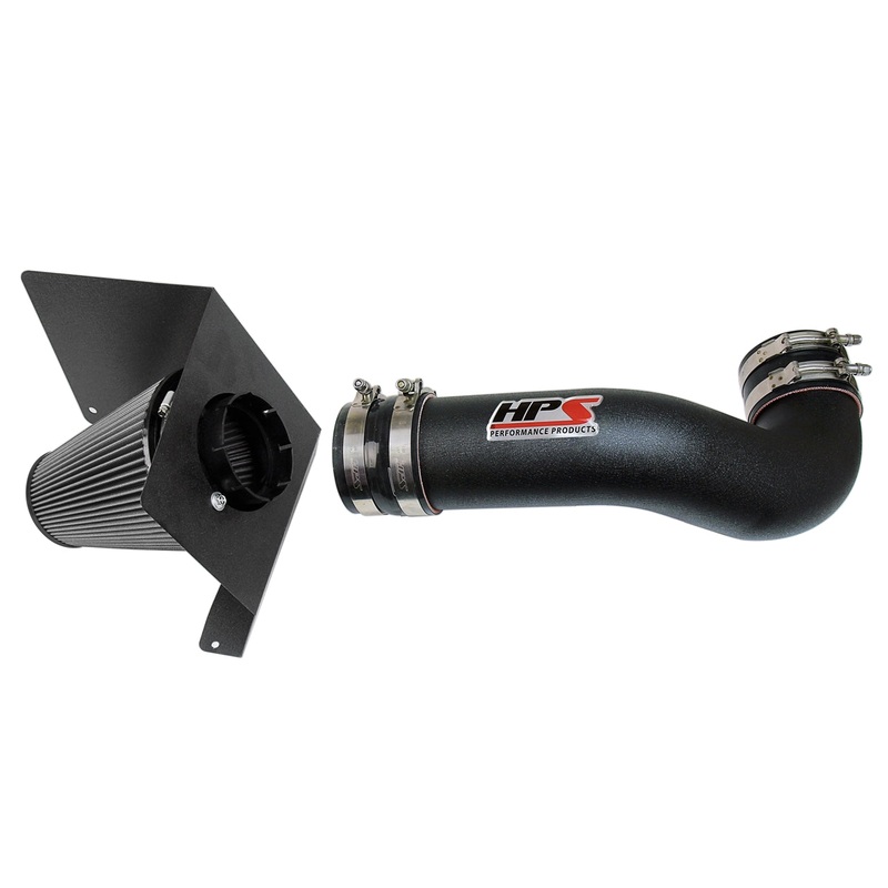 HPS Performance Shortram Air Intake Kit (Black) - Chevy Avalanche 5.3L 6.0L V8 (2007-2008) Includes Heat Shield