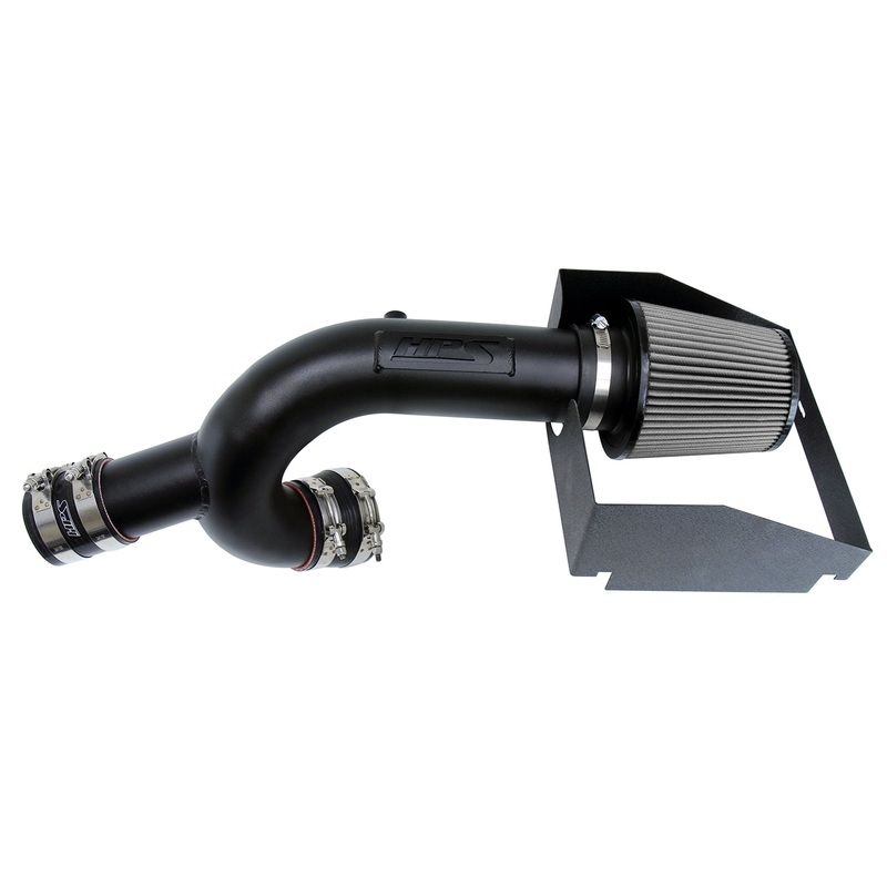 HPS Performance Shortram Air Intake Kit (Black) - Ford F150 3.5L Eco boost Turbo (2015-2016) Includes Heat Shield