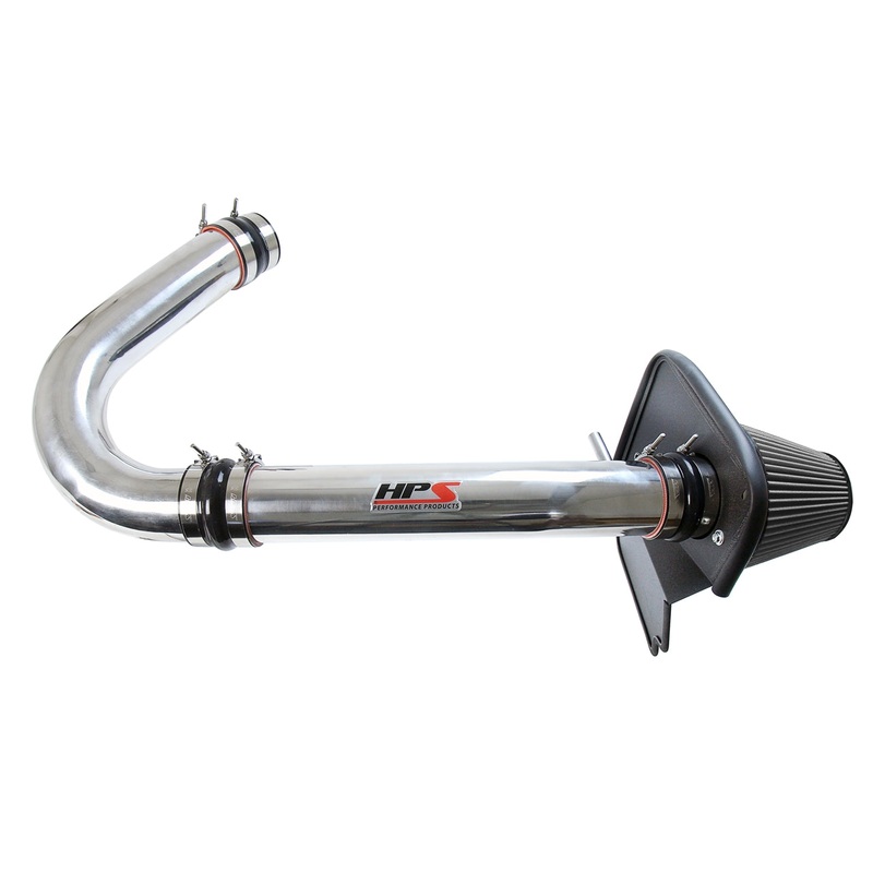 HPS Performance Shortram Air Intake Kit (Polish) - Dodge Challenger 3.6L V6 (2011-2018) Includes Heat Shield