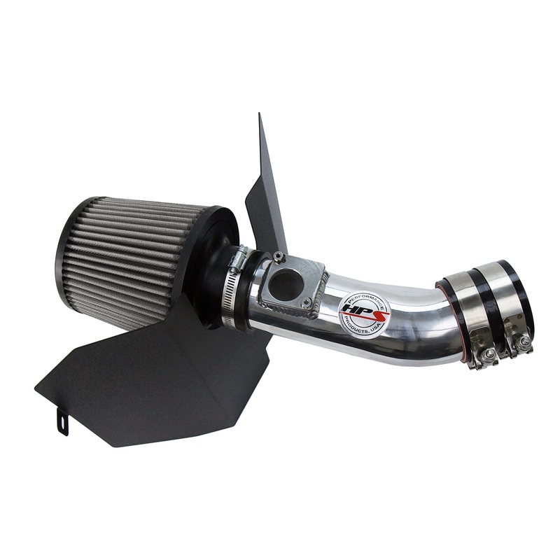 HPS Performance Shortram Air Intake Kit (Polish) - Subaru WRX 2.5L Turbo (2006-2007) Includes Heat Shield