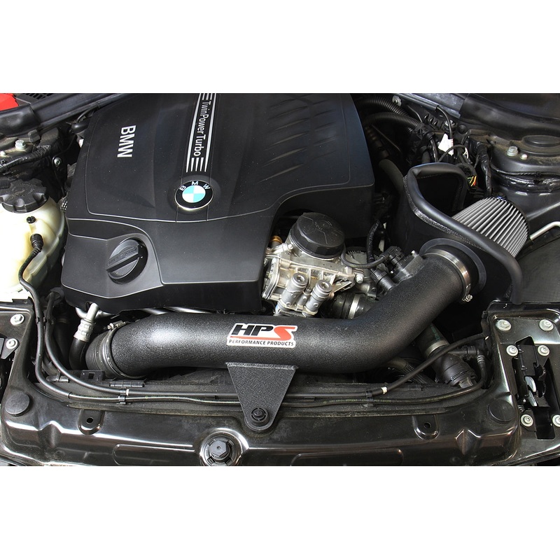 HPS Performance Shortram Air Intake Kit (Red) - BMW M2 F87 3.0L Turbo N55 (2016-2018) Includes Heat Shield