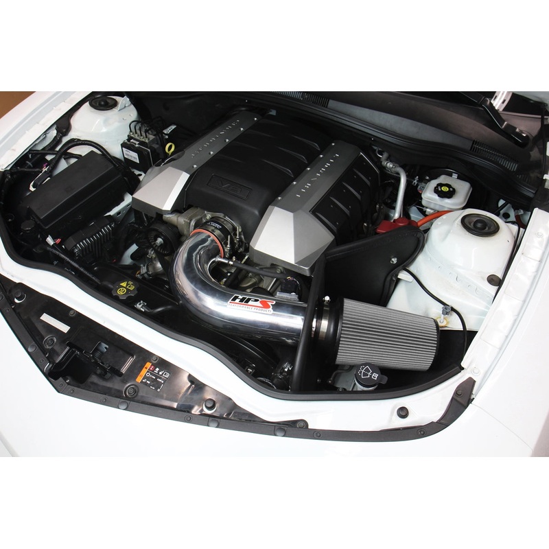 HPS Performance Shortram Air Intake Kit (Red) - Chevy Camaro SS 6.2L V8 (2010-2015) Includes Heat Shield