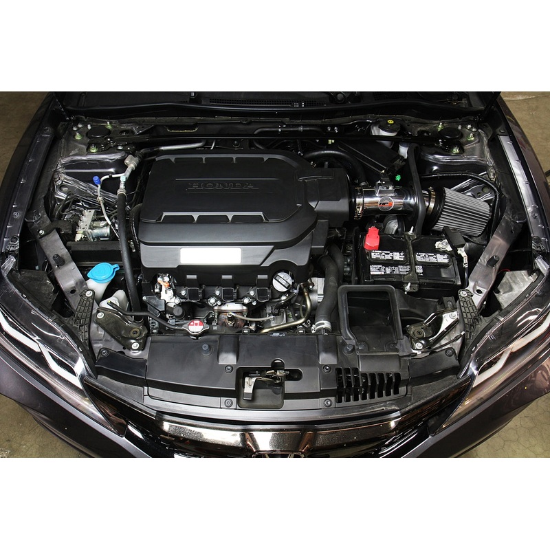 HPS Performance Shortram Air Intake Kit (Red) - Honda Accord 3.5L V6 (2013-2017) Includes Heat Shield