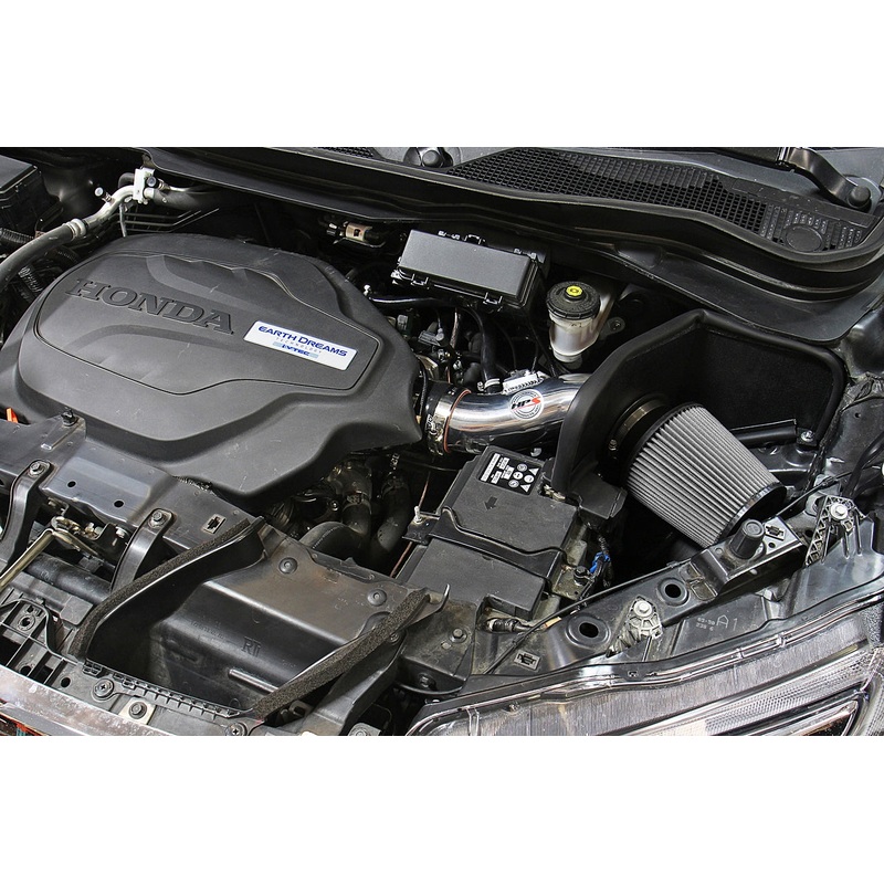 HPS Performance Shortram Air Intake Kit (Red) - Honda Pilot 3.5L V6 (2016-2018) Includes Heat Shield