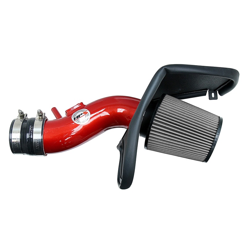 HPS Performance Shortram Air Intake Kit (Red) - Honda Ridgeline 3.5L V6 (2017-2018) Includes Heat Shield