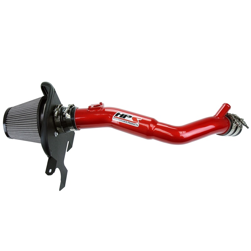 HPS Performance Shortram Air Intake Kit (Red) - Lexus IS200t 2.0L Turbo (2016-2017) Includes Heat Shield