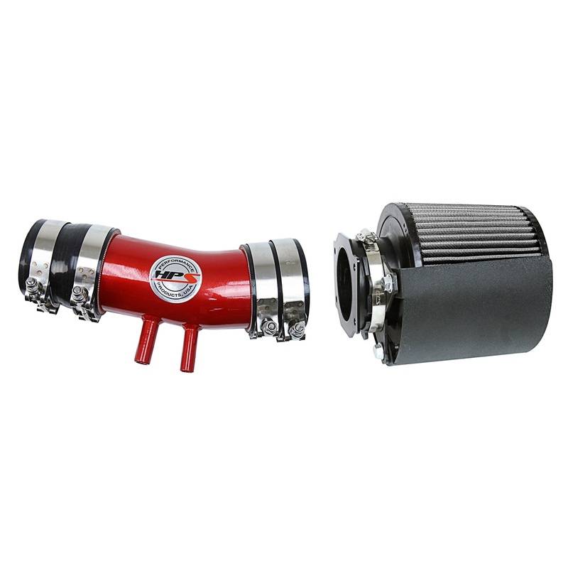 HPS Performance Shortram Air Intake Kit (Red) - Nissan Frontier 3.3L V6 Non Supercharged (1999-2004) Includes Heat Shield