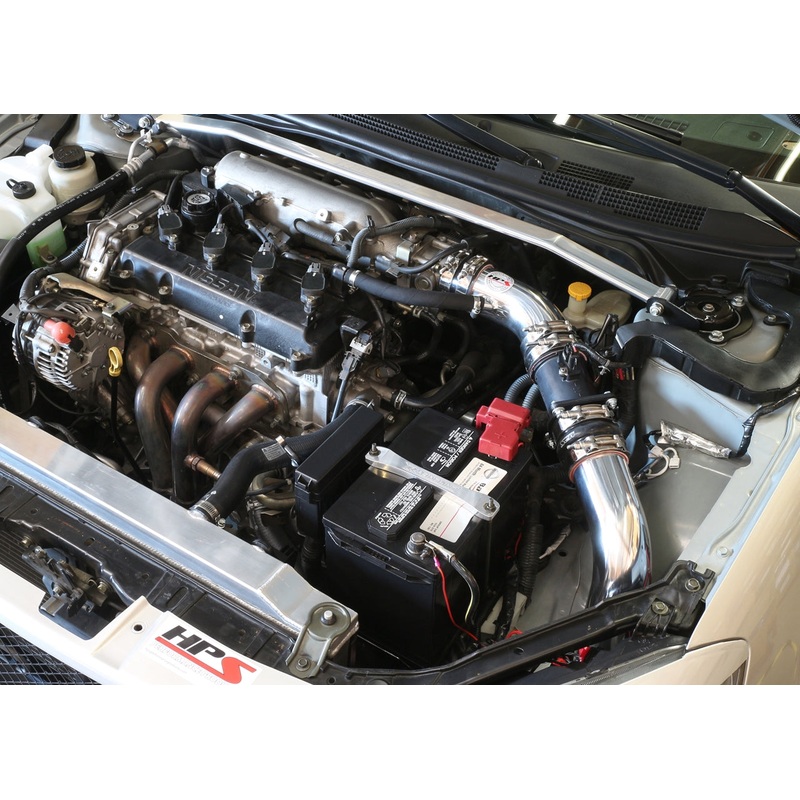 HPS Performance Cold Air Intake Kit (Black) - Nissan Altima 2.5L 4Cyl (2002-2006) Converts to Shortram