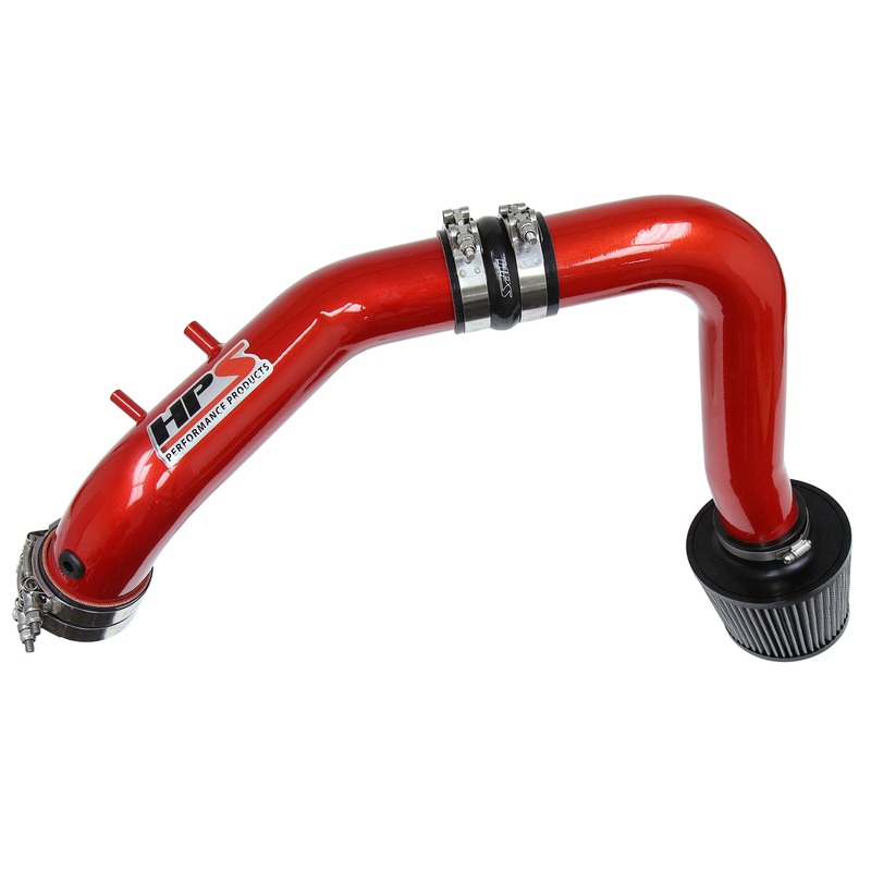 HPS Performance Cold Air Intake Kit (Red) - Acura TSX 2.4L (2004-2008) Converts to Shortram