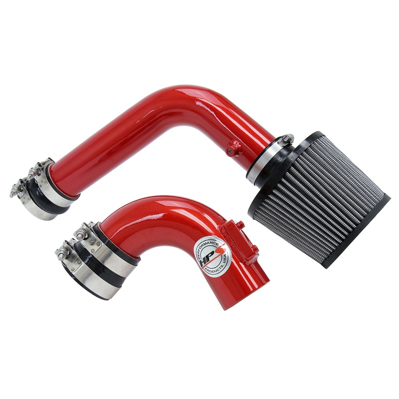 HPS Performance Cold Air Intake Kit (Red) - Mazda Mazda3 2.0L / 2.3L Non Turbo (2003-2009) Converts to Shortram