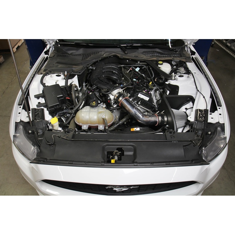 HPS Performance Shortram Air Intake Kit (Black) - Ford Mustang 3.7L V6 (2015-2017) Includes Heat Shield