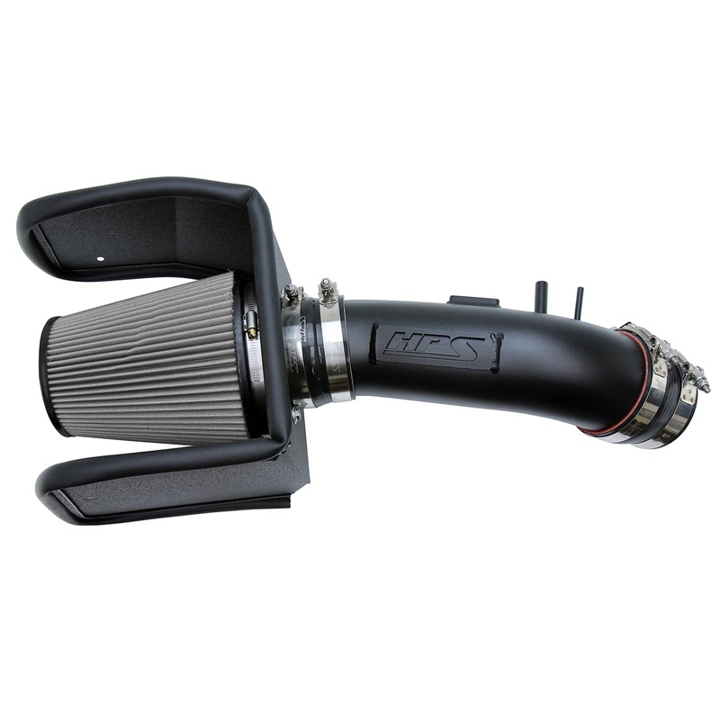 HPS Performance Shortram Air Intake Kit (Black) - Toyota Land Cruiser 5.7L V8 (2008-2018) Includes Heat Shield