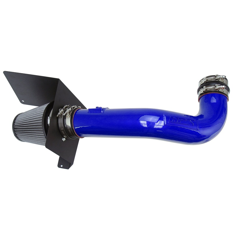 HPS Performance Shortram Air Intake Kit (Blue) - Cadillac Escalade 6.2L V8 (2009-2014) Includes Heat Shield