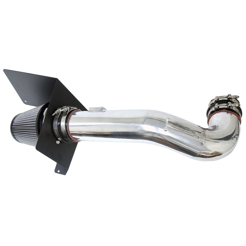 HPS Performance Shortram Air Intake Kit (Polish) - Chevy Tahoe 4.8L 5.3L 6.2L V8 (Excludes Hybrid) (2009-2014) Includes Heat Shield