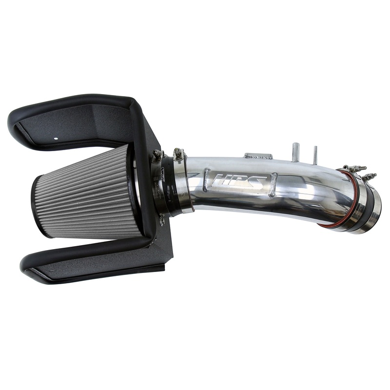 HPS Performance Shortram Air Intake Kit (Polish) - Toyota Land Cruiser 5.7L V8 (2008-2018) Includes Heat Shield