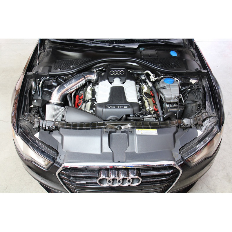 HPS Performance Shortram Air Intake Kit (Red) - Audi A7 Quattro 3.0L Supercharged (2012-2015) Includes Heat Shield