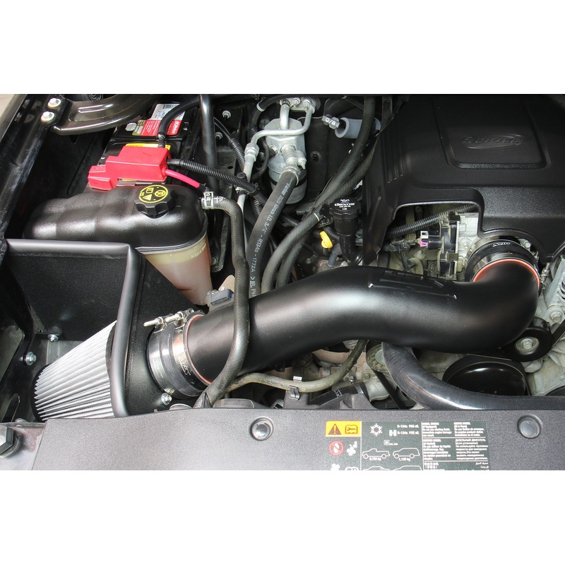 HPS Performance Shortram Air Intake Kit (Red) - GMC Yukon 4.8L 5.3L 6.2L V8 (2009-2014) Includes Heat Shield