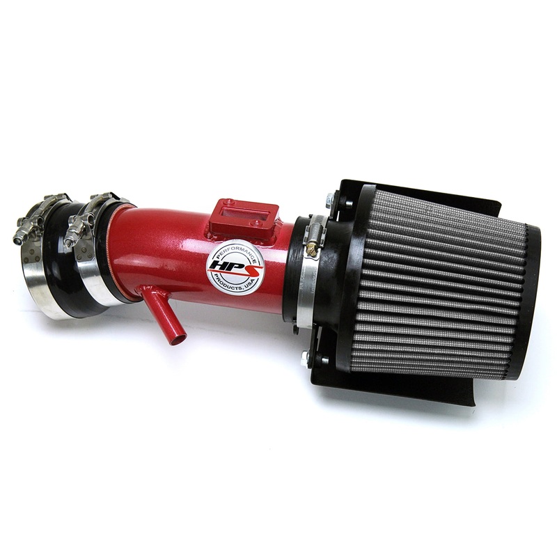 HPS Performance Shortram Air Intake Kit (Red) - Nissan Murano 3.5L V6 (2015-2018) Includes Heat Shield