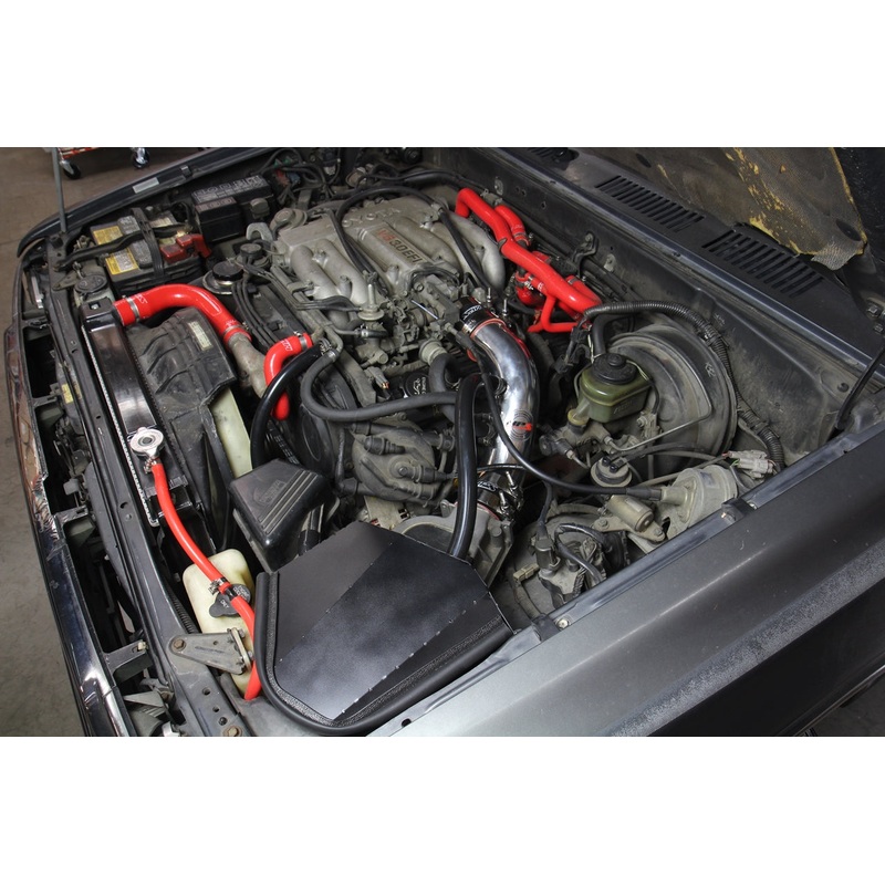 HPS Performance Shortram Air Intake Kit (Red) - Toyota Pickup 3.0L V6 (1989-1995) Includes Heat Shield