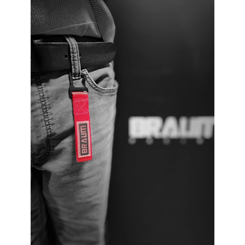 BRAUM Racing Race Keychain - Red