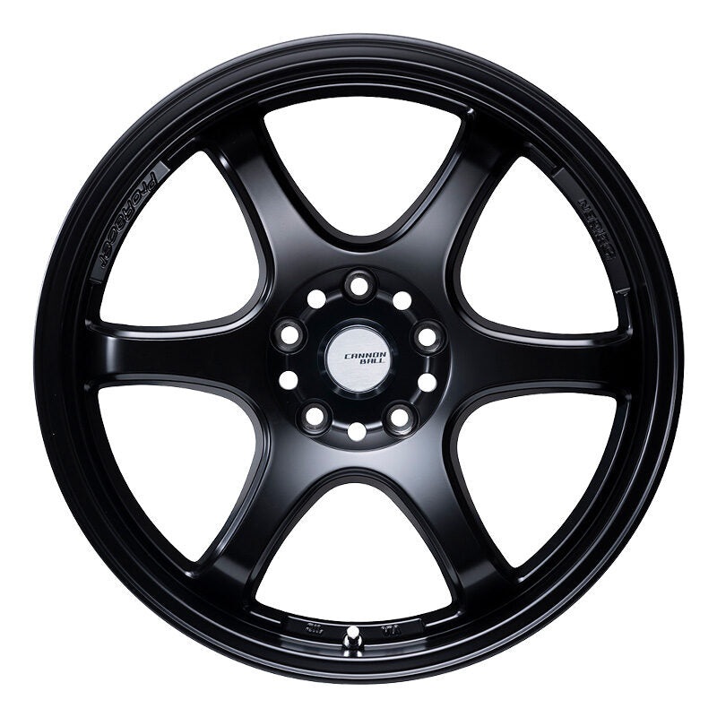 5ZIGEN CANNON BALL 18X7.5 +47 5-100 SEMI GLOSS BLACK CAB8754750SB