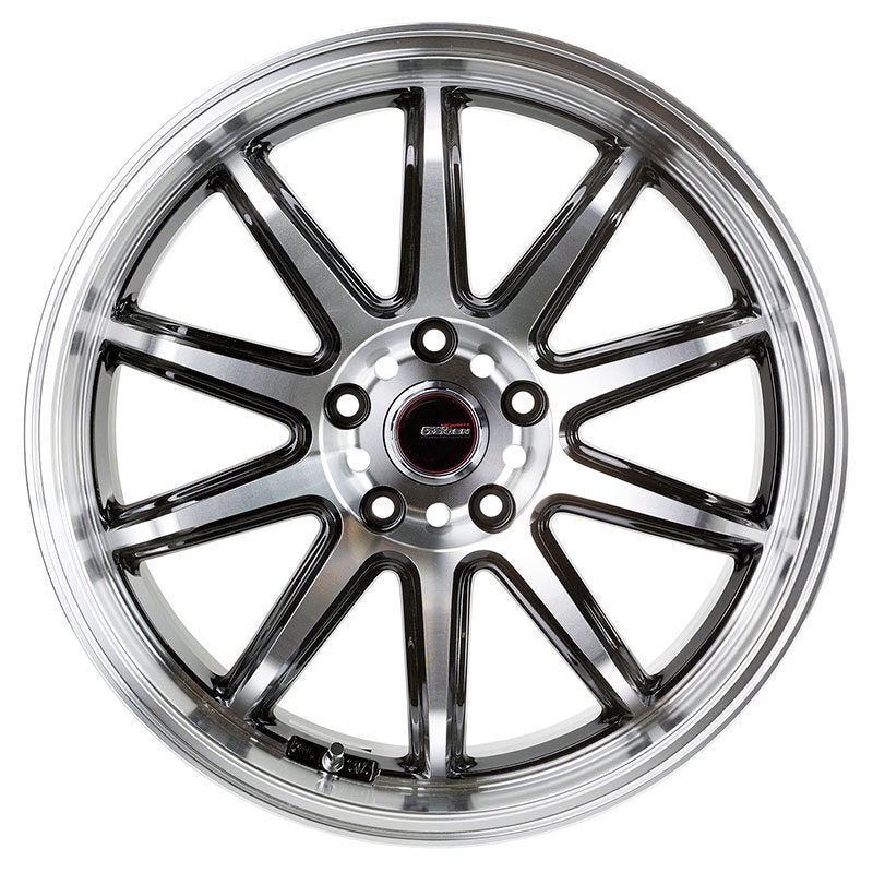 5ZIGEN FIREBALL RR 17X7.0 +45 4-100 BLACK POLISH FIR7704540BP