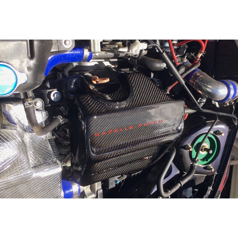 GAZELLE PUNCH ENGINE COVER PAINTED CARBON BLACK FOR HONDA S660 JW5 GAZELLE-PUNCH-00001