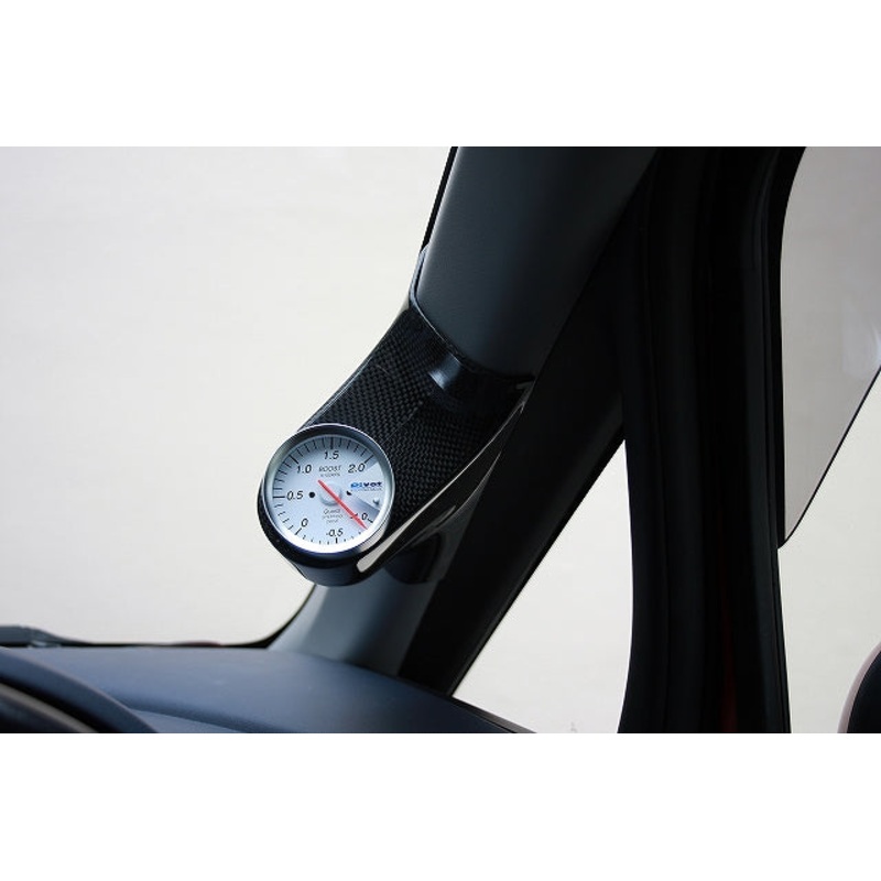 YR ADVANCE A-PILLAR CARBON METER HOOD SINGLE FOR MITSUBISHI COLT YR-ADVANCE-00004