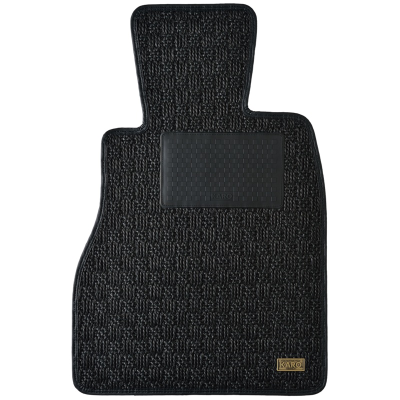 KARO SISAL BLACK BLACK LUGGAGE MATS FOR NISSAN ELGRAND E50 SISAL-889-BLACK-BLACK