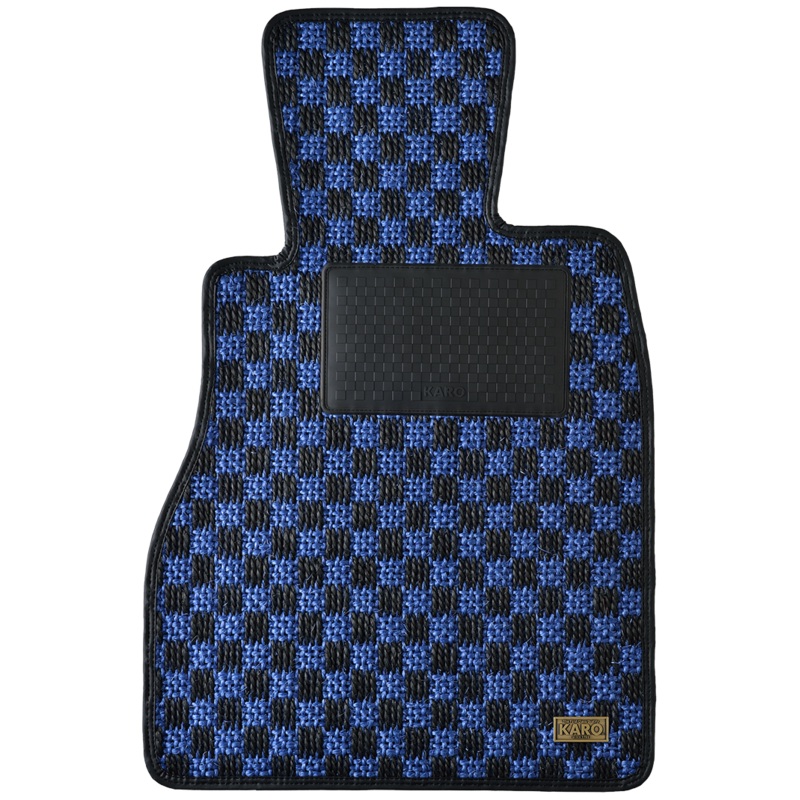 KARO SISAL BLUE BLACK LUGGAGE MAT FOR MERCEDES BENZ C-CLASS W203 SISAL-3301-BLUE-BLACK