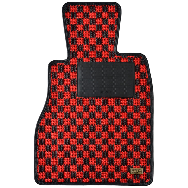 KARO SISAL RED BLACK FLOOR MATTS FOR GM CAMARO CF2AK SISAL-1199-RED-BLACK
