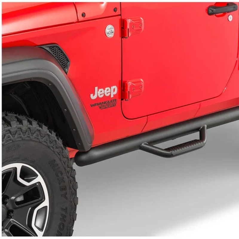 N-FAB 3" Tubular Nerf-Steps for 18-24 Jeep Wrangler JL 2-Door