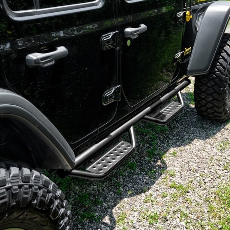 N-FAB 507416412 2" Nerf Steps RS for 07-18 Jeep Wrangler JK 4-Door