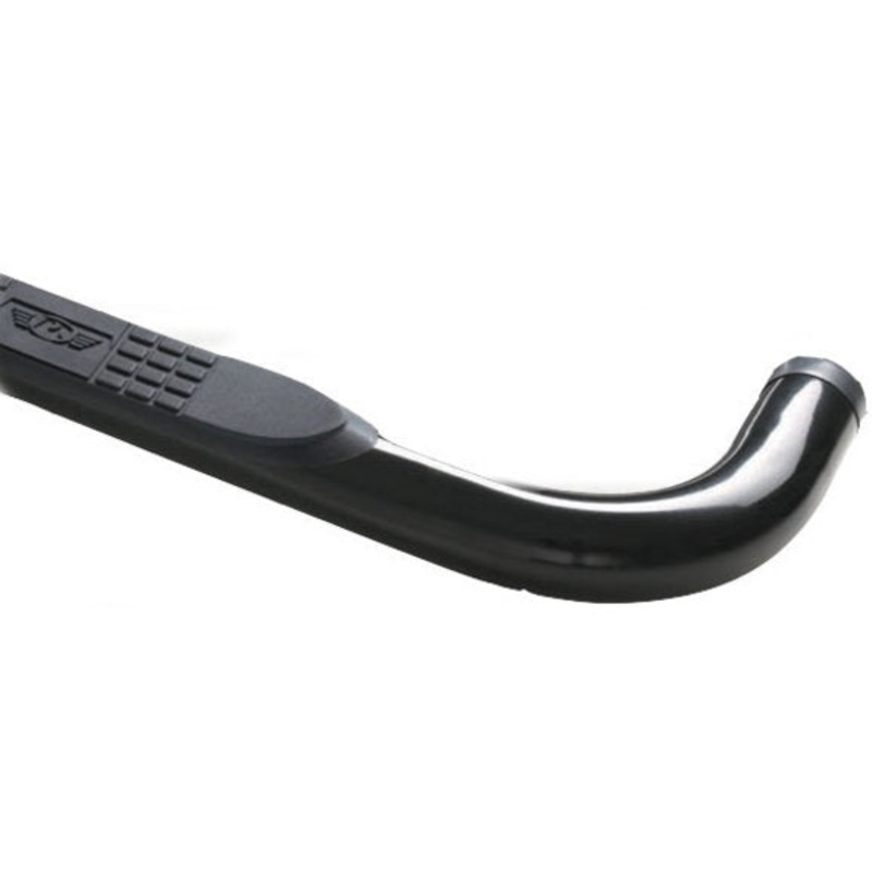 Rampage Products 8827 3" Side Bar with Step in Textured Black for 07-18 Jeep Wrangler JK 2 Door
