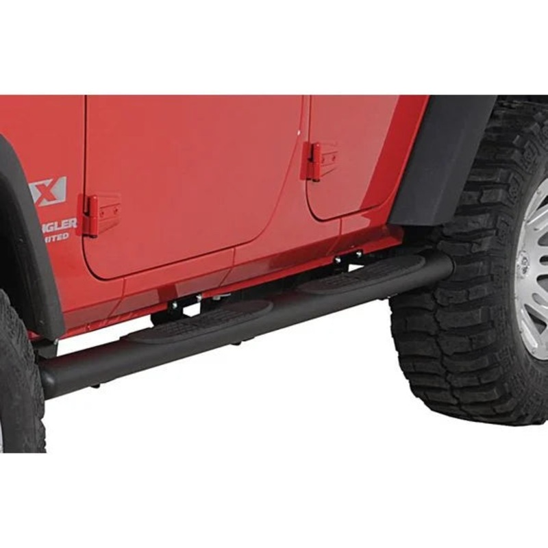 Rugged Ridge 11591.08 4" Oval Tube Steps for 07-18 Jeep Wrangler Unlimited JK 4 Door