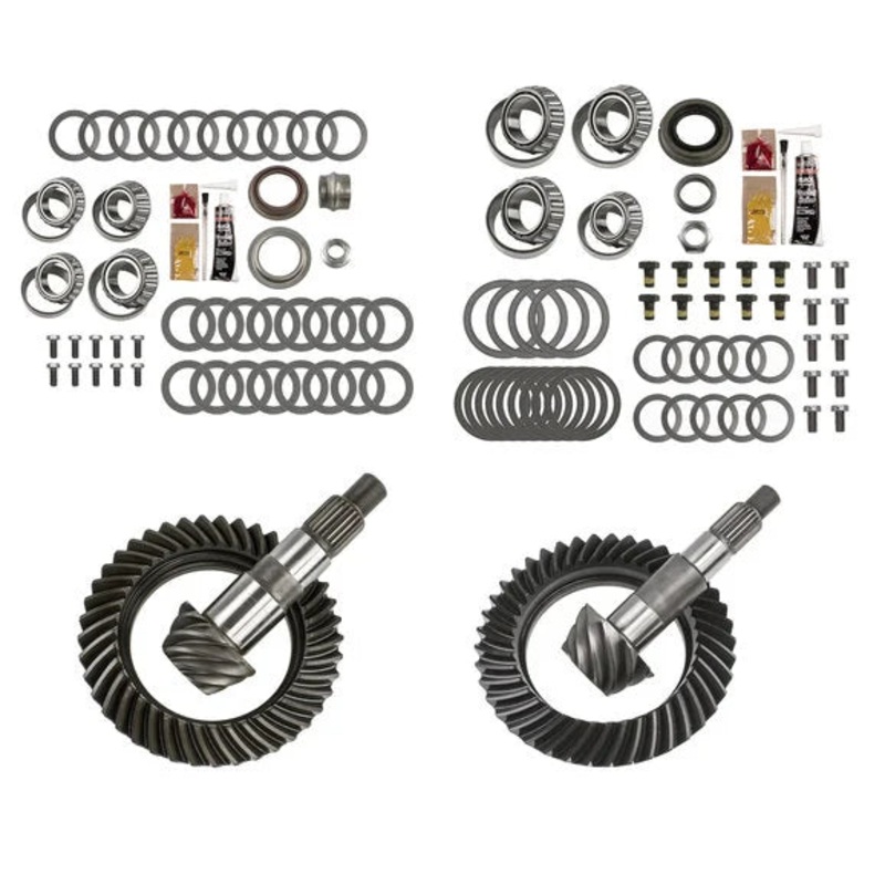 Motive Gear Front and Rear Ring and Pinion with Master Install Kits for 07-18 Jeep Wrangler JK with Dana 30 Front and Dana 44 Rear