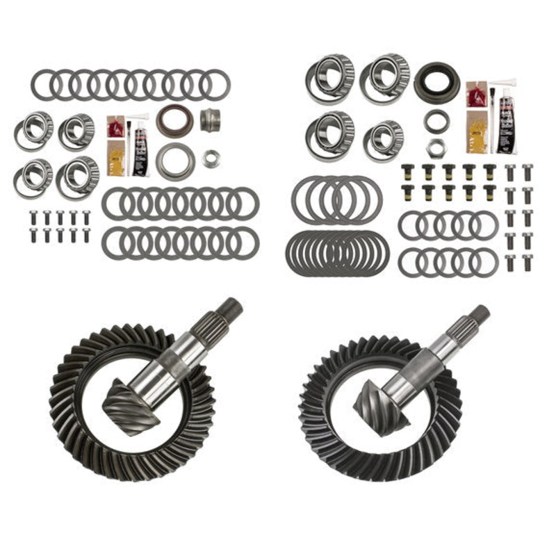 Motive Gear Front and Rear Ring and Pinion with Master Install Kits for 97-06 Jeep Wrangler TJ with Dana 30 Front and Dana 35 Rear