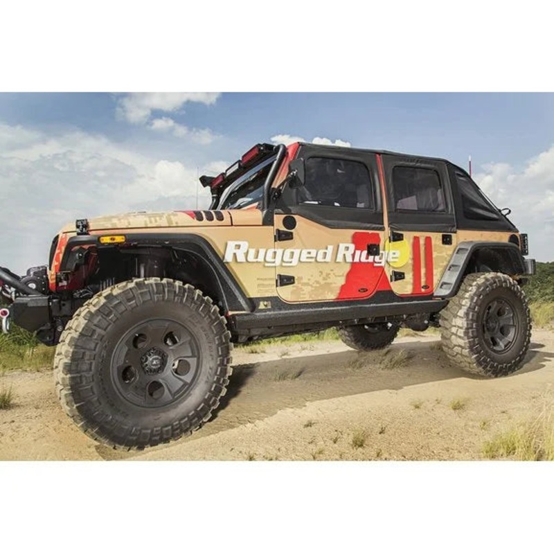 Rugged Ridge 11504.18 XHD Rock Sliders for 07-18 Jeep Wrangler Unlimited JK 4 Door