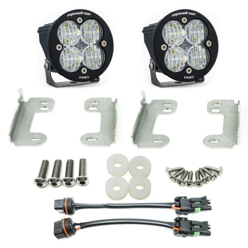 Baja Designs Jeep JL / JT Front Squadron-R Fog Pocket LED Light Kit