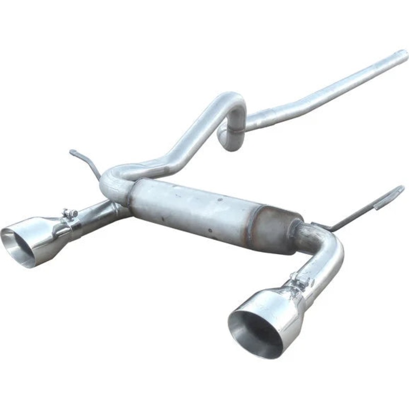 Pypes Performance Exhaust SJJ19S 4.5" Dual Cat-Back System with Polished Tips for 07-18 Jeep Wrangler Unlimited JK 4 Door