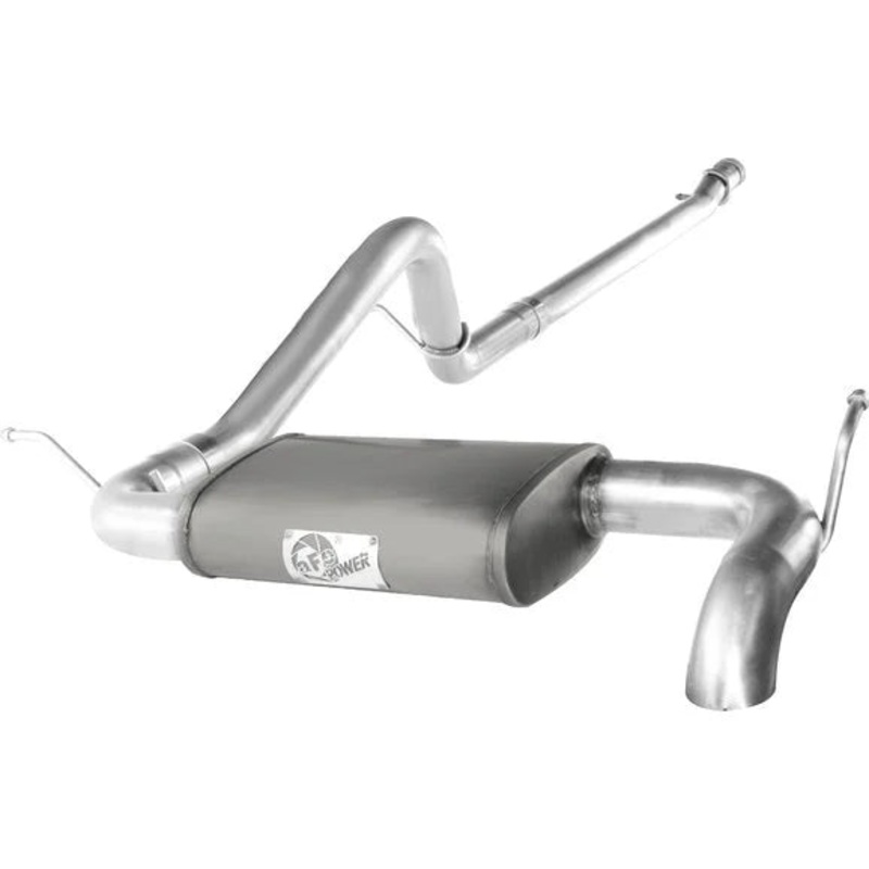 aFe Power 49-08043 2.5" Scorpion Aluminized Hi-Tuck Cat-Back Exhaust System for 07-18 Jeep Wrangler JK 2 Door