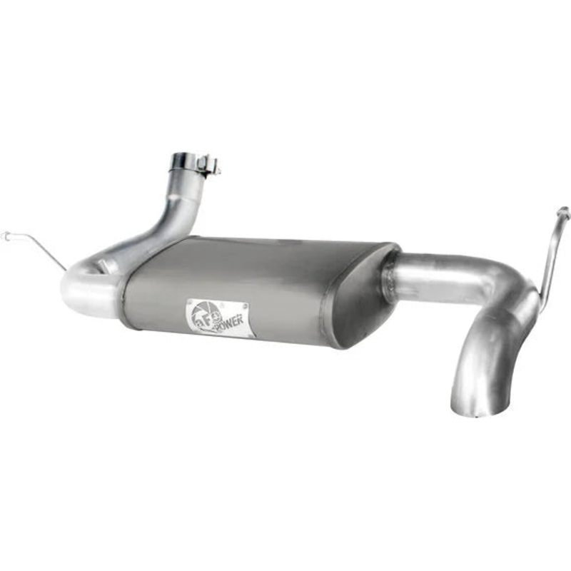 aFe Power 49-08046 2.5" Scorpion Aluminized Hi-Tuck Axle-Back Exhaust System for 07-18 Jeep Wrangler JK