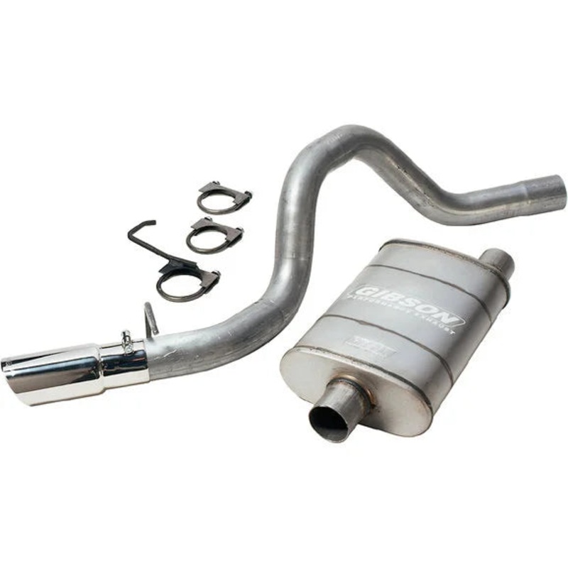 Gibson 617201 Stainless Steel (flange connection to converter) Cat-Back System for 00-01 Jeep Cherokee XJ with 4.0L Engine