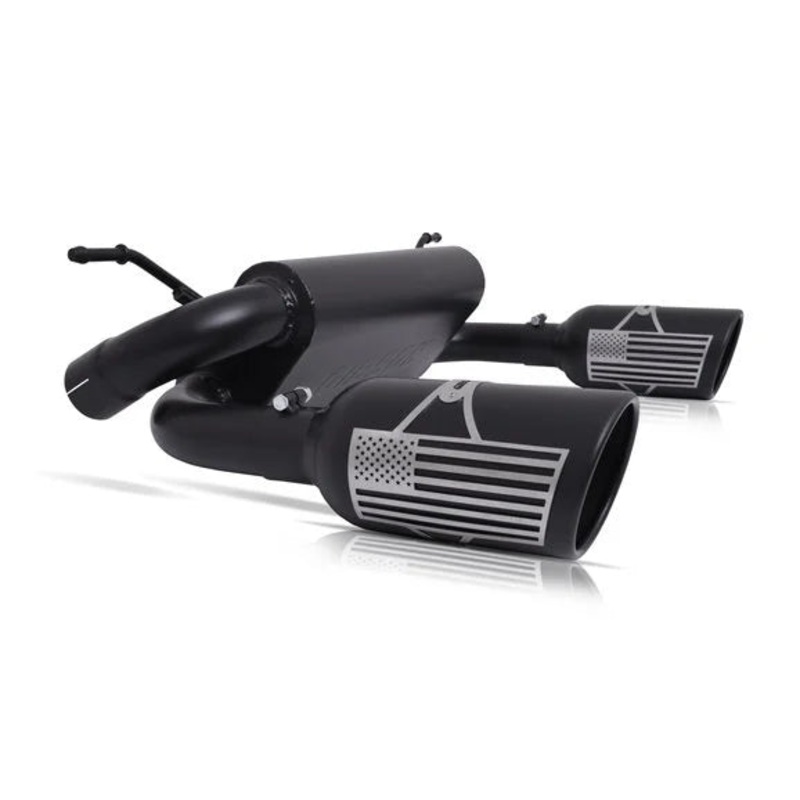 Gibson 70-0001 2.5" Patriot Series Dual Cat-Back Exhaust System for 07-18 Jeep Wrangler JK