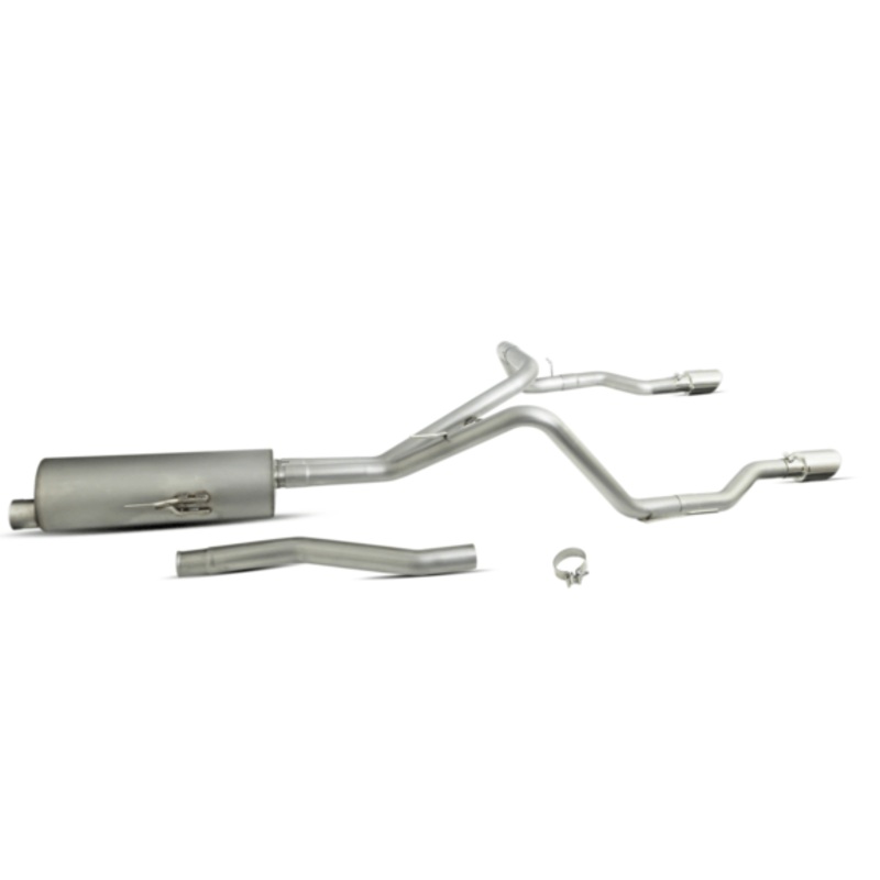 Gibson Elite Series Dual Split Cat Back Exhaust System for 20-24 Jeep Gladiator JT