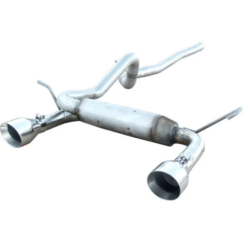 Pypes Performance Exhaust SJJ17S 4.5" Dual Cat-Back System with Polished Tips for 07-18 Jeep Wrangler JK 2 Door