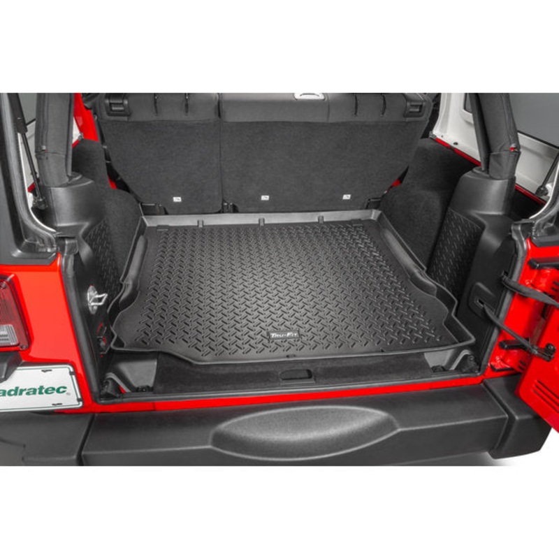 Quadratec Tru-Fit Rear Cargo Liner for 07-18 Jeep Wrangler JK 2-Door