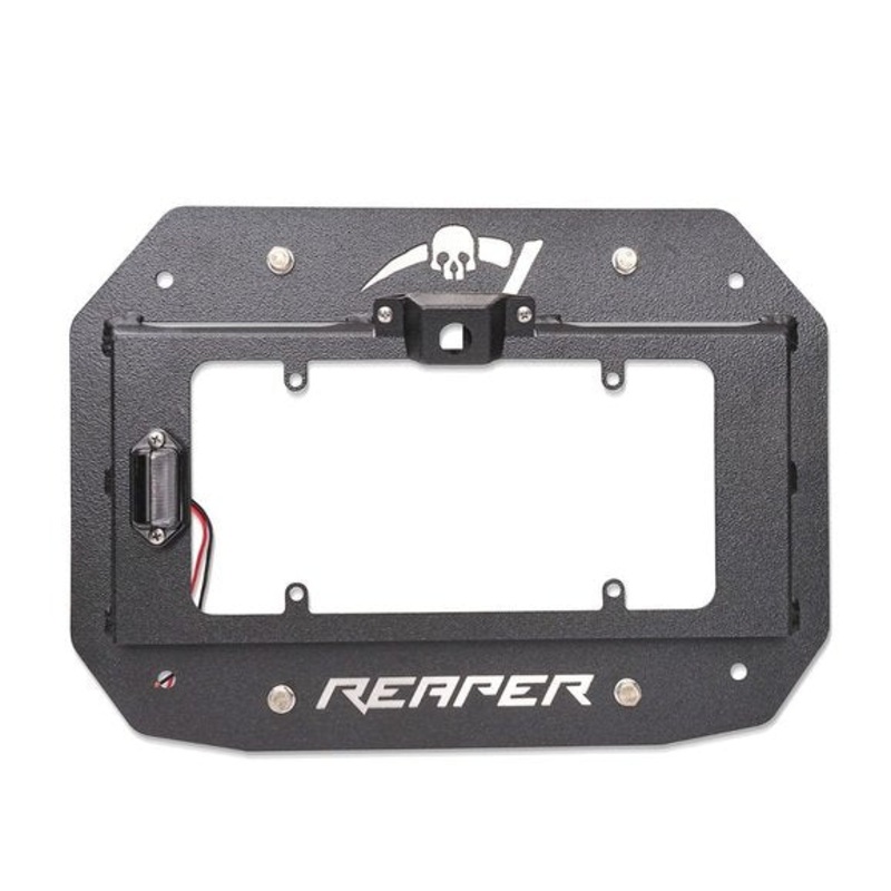 Reaper Off-Road JLTSX2-B License Plate Carrier for 18-24 Jeep Wrangler JL