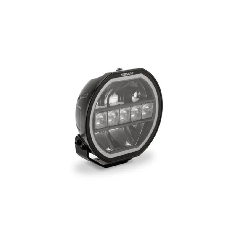 Quadratec STEALTH 7" Round Auxiliary Light with Dual Function Amber/White DRL